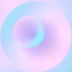 Leinwandbilder - Abstract Line Art pattern in the shape of a circle. Bright neon colored background. 3d rendering digital illustration