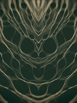 Symmetrical pattern of organic structure. Creativity background. 3d rendering digital illustration