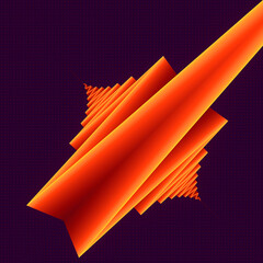 Poster - Futuristic symmetrical background. Abstract design. 3d rendering digital illustration
