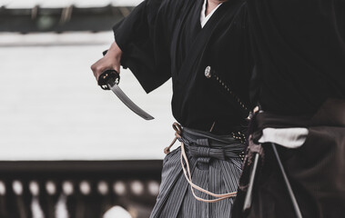 日本刀を構える人物（Demonstration of Japanese sword）	