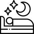 overnight line icon