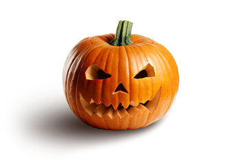 Halloween pumpkin isolated on white background