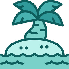 island two tone icon