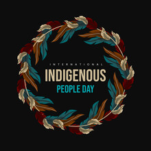 Indigenous People Day, Garland Of Feathers