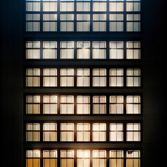 Poster - Dark building facade