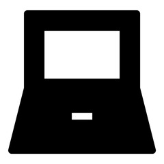 Wall Mural - Laptop Flat Vector Icon