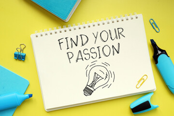 Poster - Find your Passion is shown using the text