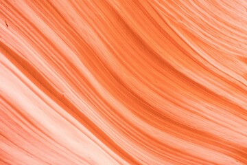 Poster - Red sandstone texture of the Lower Antelope canyon - great for a background