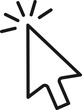 Pointer arrow click png icon.