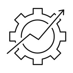 gear like insight or metric icon