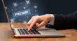 © ra2 studio - Businessman working on laptop concept