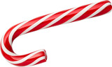 Fototapeta Konie - Peppermint Candy Cane isolated on transparent background