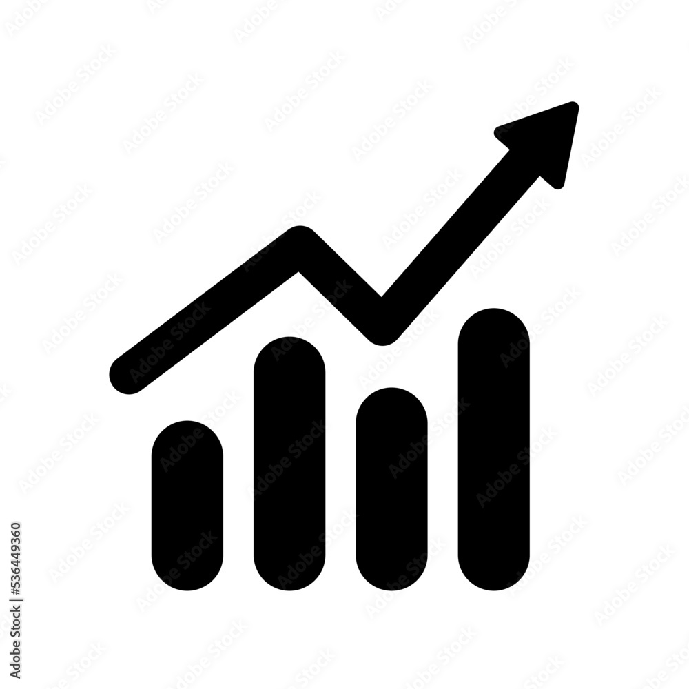 Icono de barra de estadísticas de analíticas de negocio. Ventas, ganancias,  finanzas, análisis. Ilustración vectorial Stock Vector | Adobe Stock, image size:1000x1000