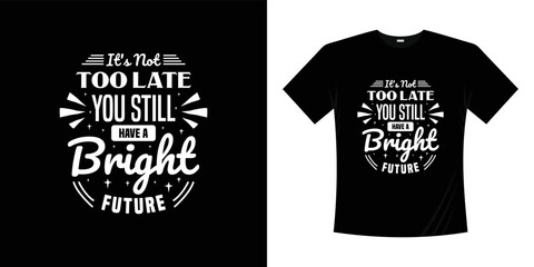 motivational typography t-shirt design template