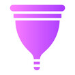 menstrual cup gradient icon