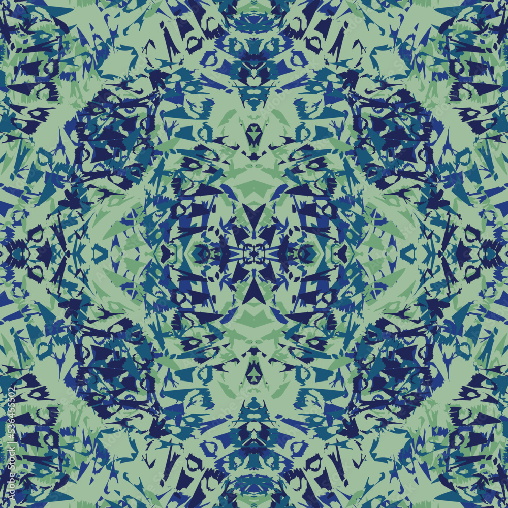Seamless fractal pattern in vector format for printed fabrics or any ...