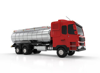 Wall Mural - logistic oil tank semi trailer truck or lorry