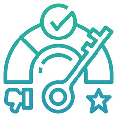 Sticker - key performance icon