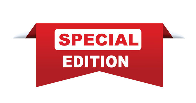 Special Edition vector illustration. Red vector banner Special Edition. 
