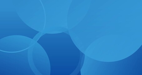 Wall Mural - blue bubble circle background animation