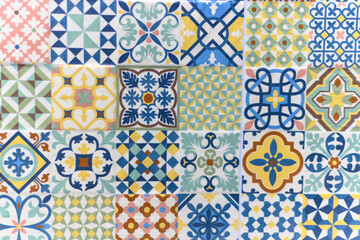  Small wall tiles with different patterns