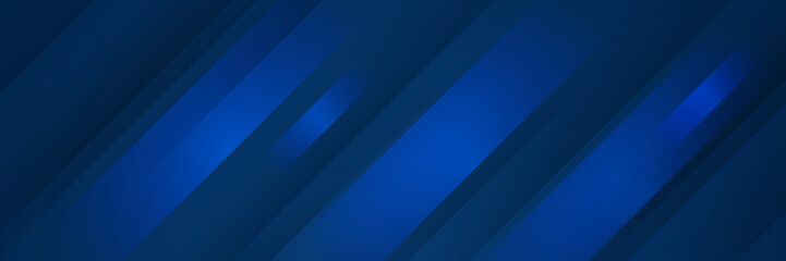 Wall Mural - Minimal geometric blue banner background abstract design. Vector abstract graphic design banner pattern background template.