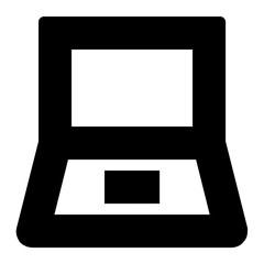 Wall Mural - Laptop Flat Vector Icon