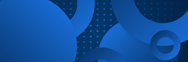 modern blue abstract web banner background creative design