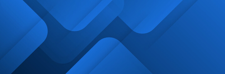 Canvas Print - Modern blue abstract web banner background creative design
