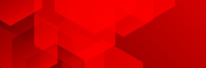 Minimal geometric red banner background abstract design. Vector abstract graphic design banner pattern background template.