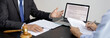 © Puwasit Inyavileart - Attorney or judge provides legal advice to the client in the courtroom, Ethics in the courts include justice and impartiality, Legal consultant, Scales of justice, Law hammer, Litigation and justice.