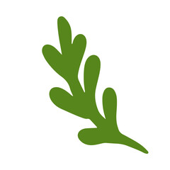 Poster - Simple leaf illustration for design element and ornament