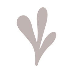 Leinwandbilder - Simple leaf illustration for design element and ornament