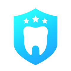 Wall Mural - dental protection icon