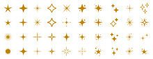 Stars Set Icons Logo, Social Media Stories Icon, Rating Star Signs Collection – Stock Vector