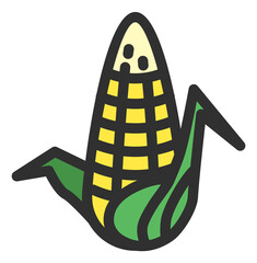 Poster - Corn icon. Maize sign. Traditional field crop