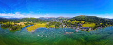 Aerial View Of Waterhead And Ambleside In Lake District, A Region And National Park In Cumbria In Northwest England