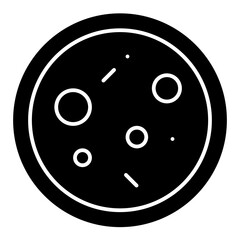 Sticker - petri dish solid icon