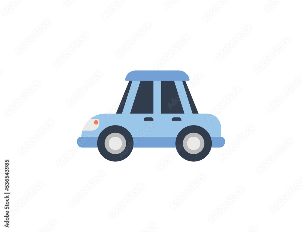 Blue car vector isolated emoji icon. Car emoticon Stock Vector | Adobe ...