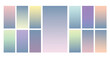 © creativeKawsar - Set of Pastel gradient background. Soft pastel gradient background Template. Modern screen gradient for web