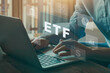 © Song_about_summer - ETF, investment concept on virtual screen, Exchange-traded fund