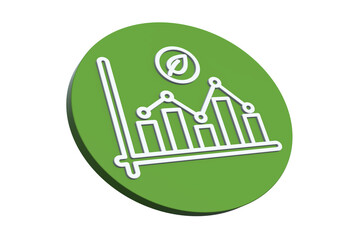 Wall Mural - ecological green energy icons concept green economic