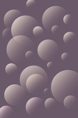 Wall Mural - dark purple background with white bubbles