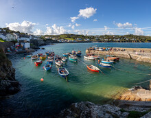 The Harbour And Fishing Boats At Coverack In Cornwall