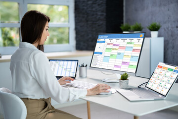Poster - Kanban Project Management Software On Laptop