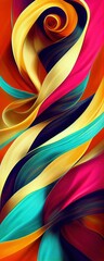 Wall Mural - Seamless pattern of abstract shapes