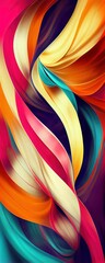 Wall Mural - Abstract pattern of colorful shapes