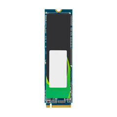 Poster - M.2 SSD hard drive, isolated on white background