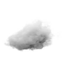 Wall Mural - single white cloud with transparent background