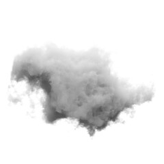 Wall Mural - single white cloud with transparent background